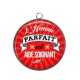 Pendentif Cabochon Argent - l'homme parfait est aide soignant