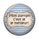 Cabochon Résine - mon parrain c'est le meilleur