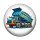 Cabochon Résine - camion de chantier
