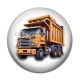 Cabochon Résine - camion de chantier