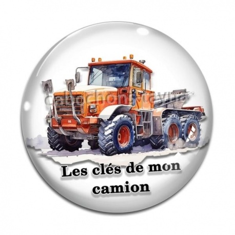 Cabochon Verre - les clés de mon camion
