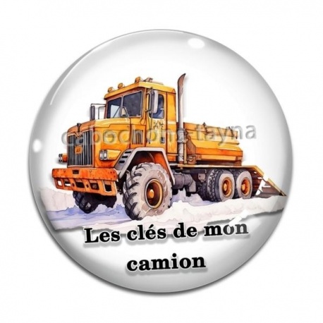 Cabochon Verre - les clés de mon camion