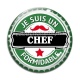Cabochon Verre - je suis un chef formidable