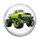 Cabochon Verre - Monster truck