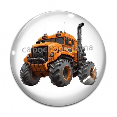 Cabochon Verre - Monster truck
