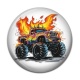 Cabochon Résine - Monster truck