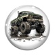 Cabochon Verre - Monster truck