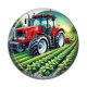 Cabochon Résine - tracteur