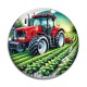 Cabochon Verre - tracteur
