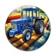 Cabochon Verre - tracteur