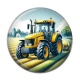 Cabochon Résine - tracteur