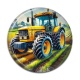 Cabochon Résine - tracteur