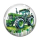 Cabochon Verre - TRACTEUR