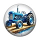 Cabochon Résine - tracteur