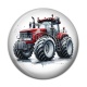 Cabochon Résine - tracteur