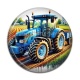 Cabochon Résine - tracteur