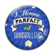 Cabochon Verre - l'homme parfait est handballeur
