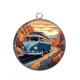 Pendentif Cabochon Argent - van