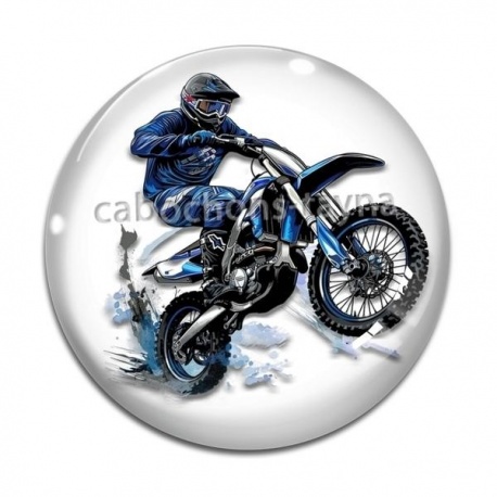 Cabochon Verre - moto