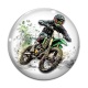 Cabochon Verre - moto