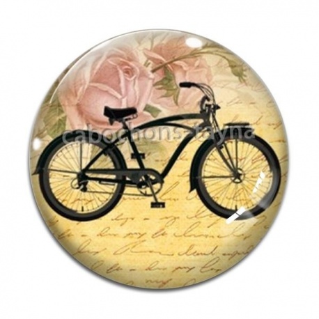 Cabochon Verre - vélo
