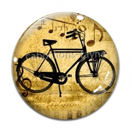 Cabochon Verre - vélo