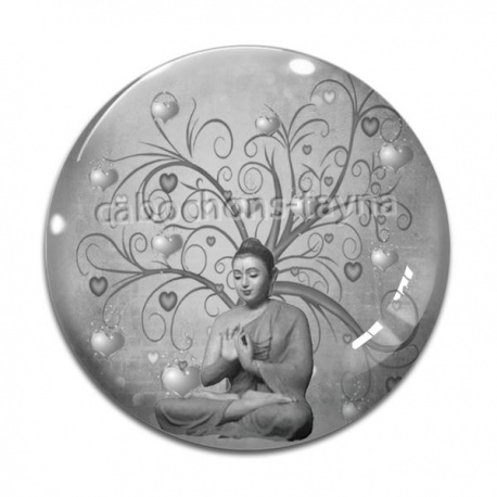 Cabochon Verre - méditation