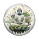 Cabochon Verre - méditation
