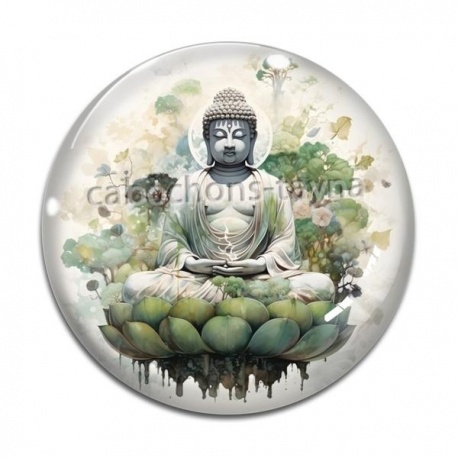 Cabochon Verre - méditation