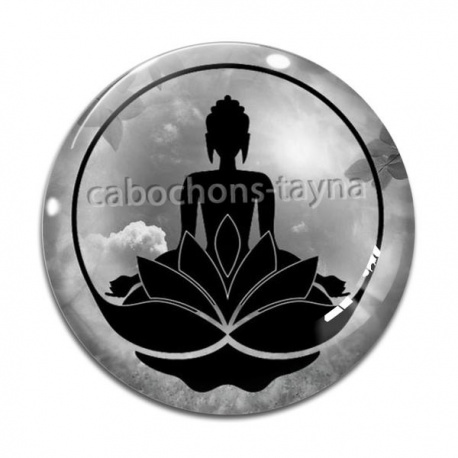 Cabochon Verre - méditation