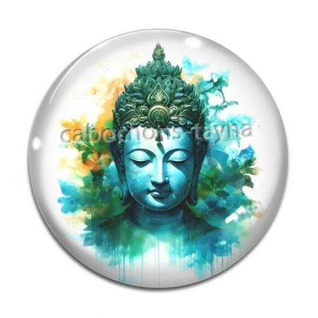 Cabochon Verre - méditation