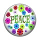 Cabochon Résine - peace
