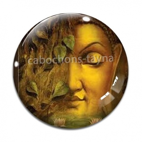Cabochon Verre - méditation