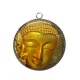 Pendentif Cabochon Argent - méditation