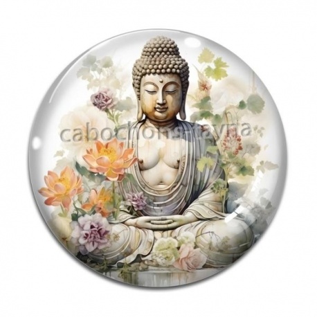 Cabochon Verre - méditation