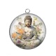 Pendentif Cabochon Argent - méditation