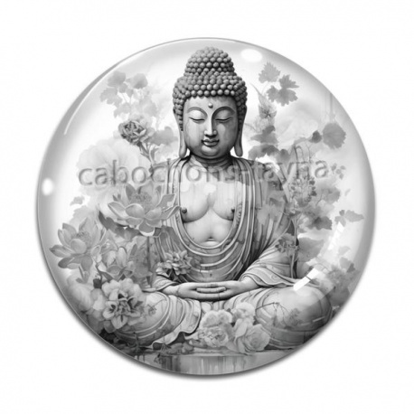 Cabochon Verre - méditation