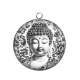 Pendentif Cabochon Argent - bouddha
