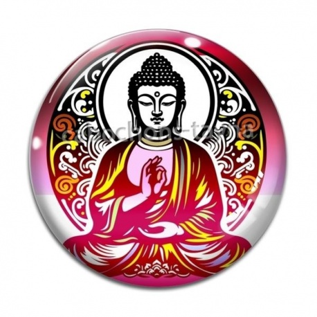 Cabochon Verre - bouddha