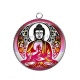 Pendentif Cabochon Argent - bouddha
