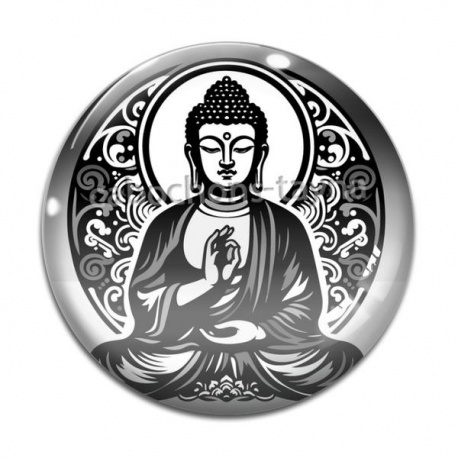Cabochon Verre - bouddha