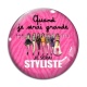 Cabochon Verre - quand je serais grande je serai styliste