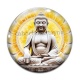 Cabochon Verre - bouddha méditation
