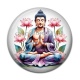 Cabochon Résine - bouddha méditation