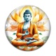 Cabochon Verre - bouddha méditation