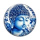 Cabochon Verre - bouddha méditation