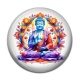 Cabochon Résine - bouddha méditation