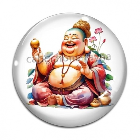 Cabochon Verre - bouddha 
