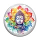 Cabochon Verre - bouddha méditation