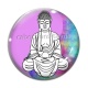 Cabochon Verre - bouddha méditation